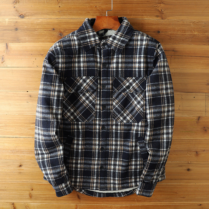 Chaqueta de franela con sherpa Outlander