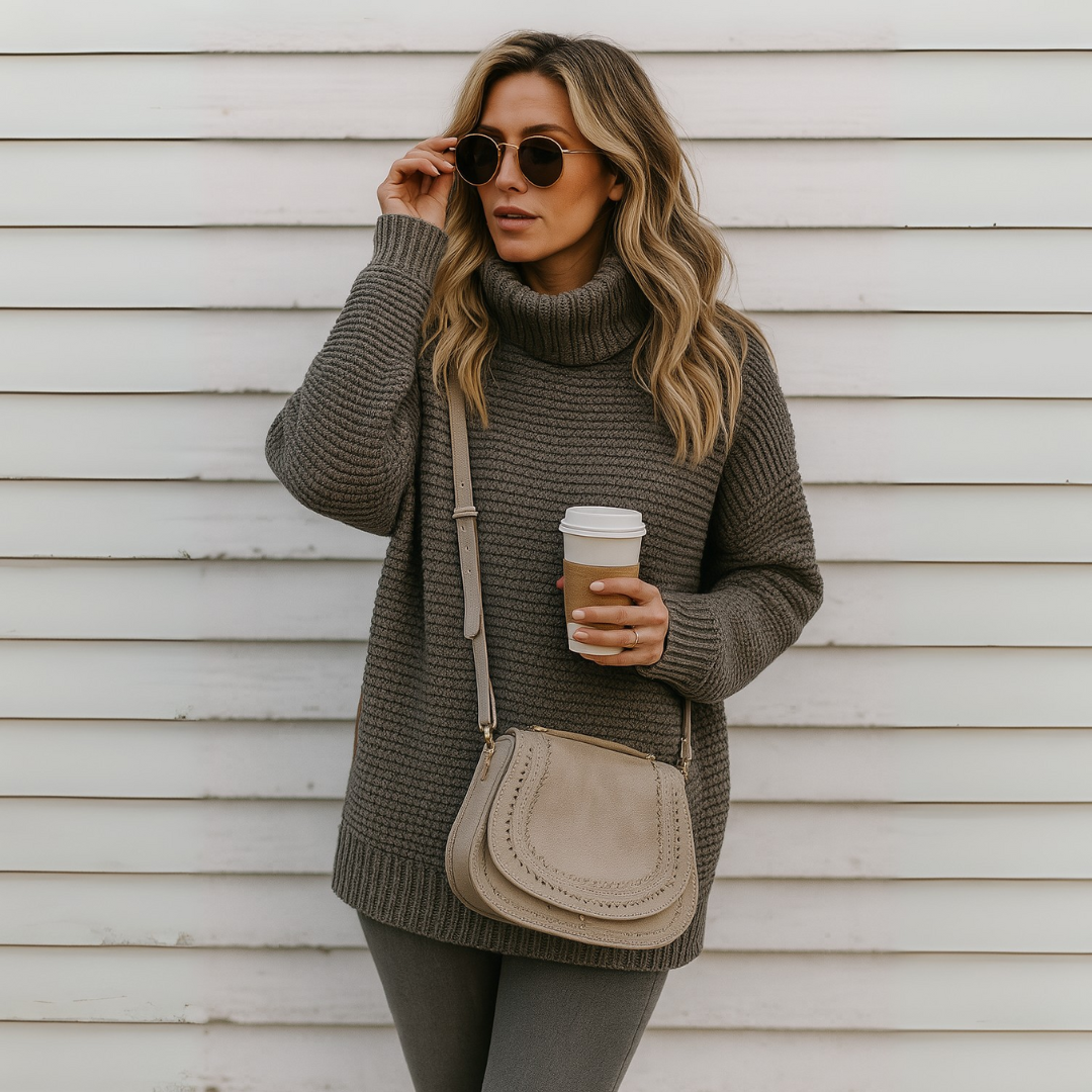 Suéter Oversize de Tricot para Mujer