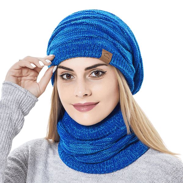 Gorro y Protector de Cuello de Lana para Mujer WinterWonder