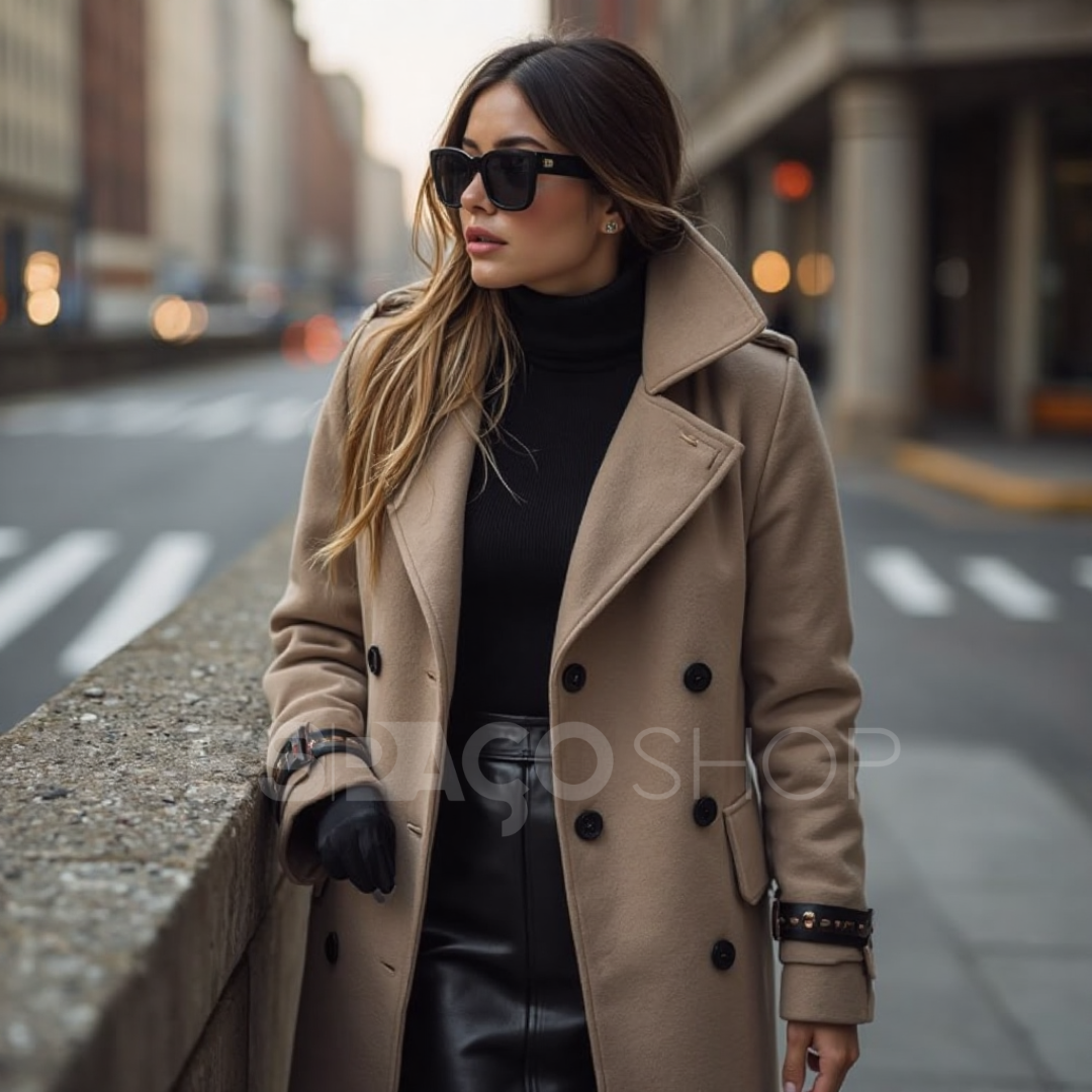 Abrigo de mujer de paño Alelí