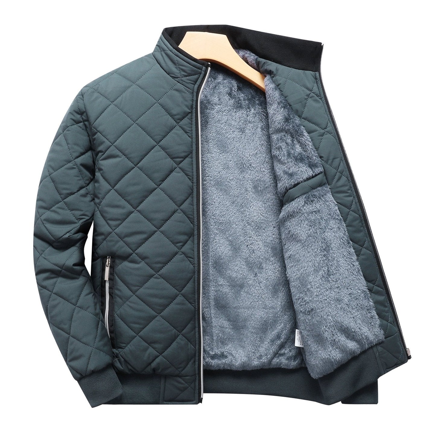 Chaqueta térmica polar forrada premium para hombre