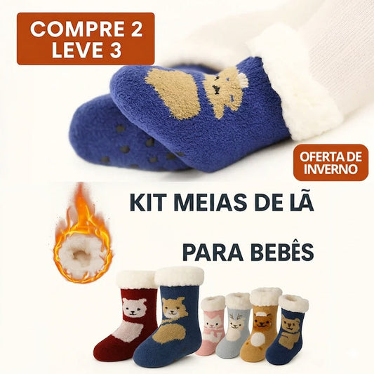 Pack de Calcetines Térmicos de Lana para Bebés (OFERTA DE INVIERNO)
