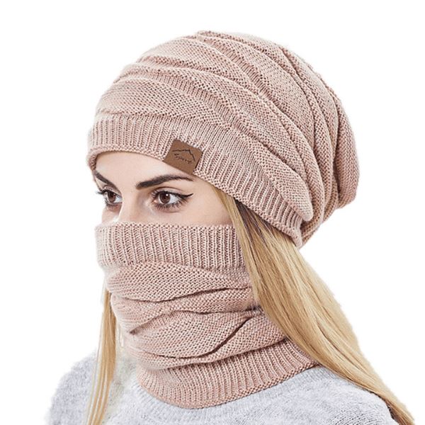 Gorro y Protector de Cuello de Lana para Mujer WinterWonder