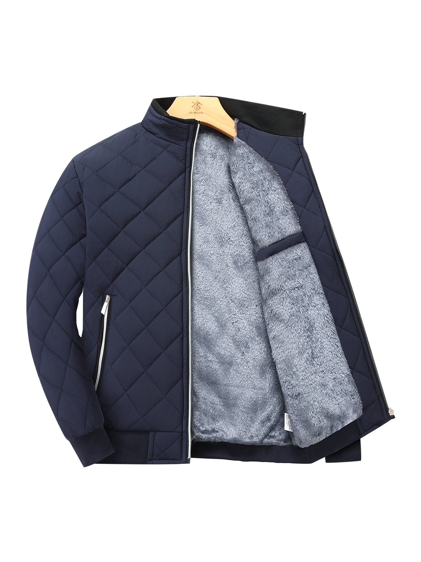 Chaqueta térmica polar forrada premium para hombre
