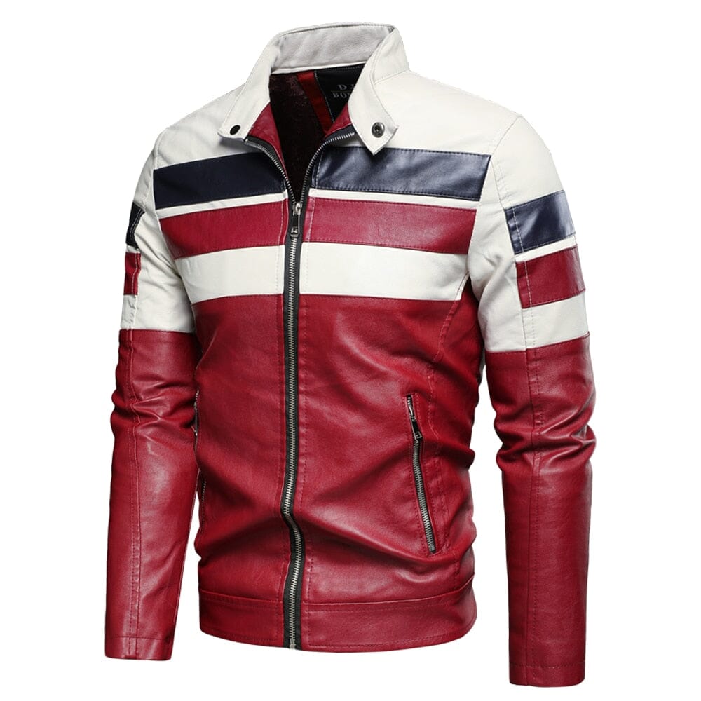 Chaqueta de cuero vintage motorista