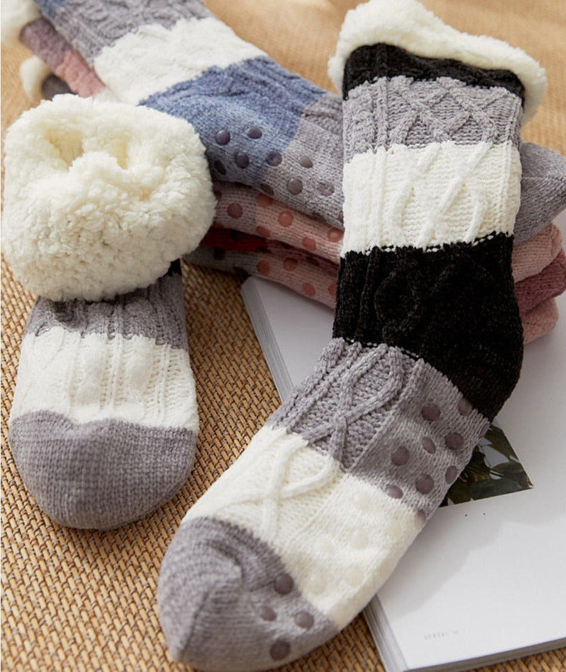 Calcetines de invierno afelpados antideslizantes - Arctic