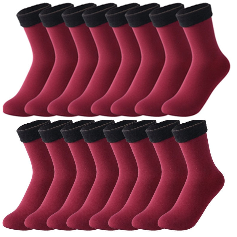 Calcetines con forro de lana térmicos - Paquete de 8 pares