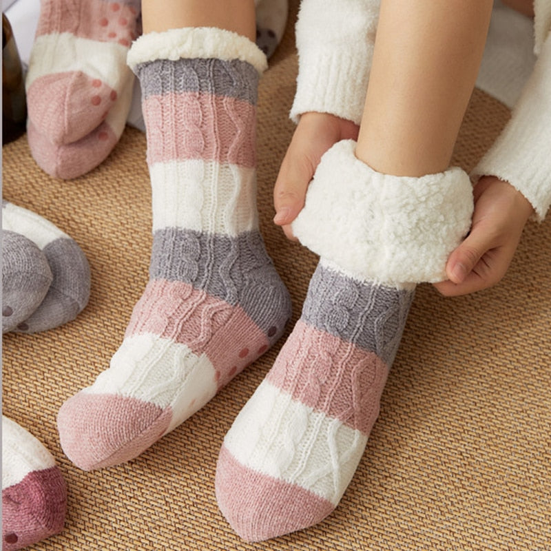 Calcetines de invierno afelpados antideslizantes - Arctic