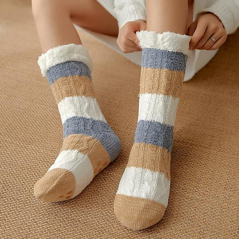 Calcetines de invierno afelpados antideslizantes - Arctic