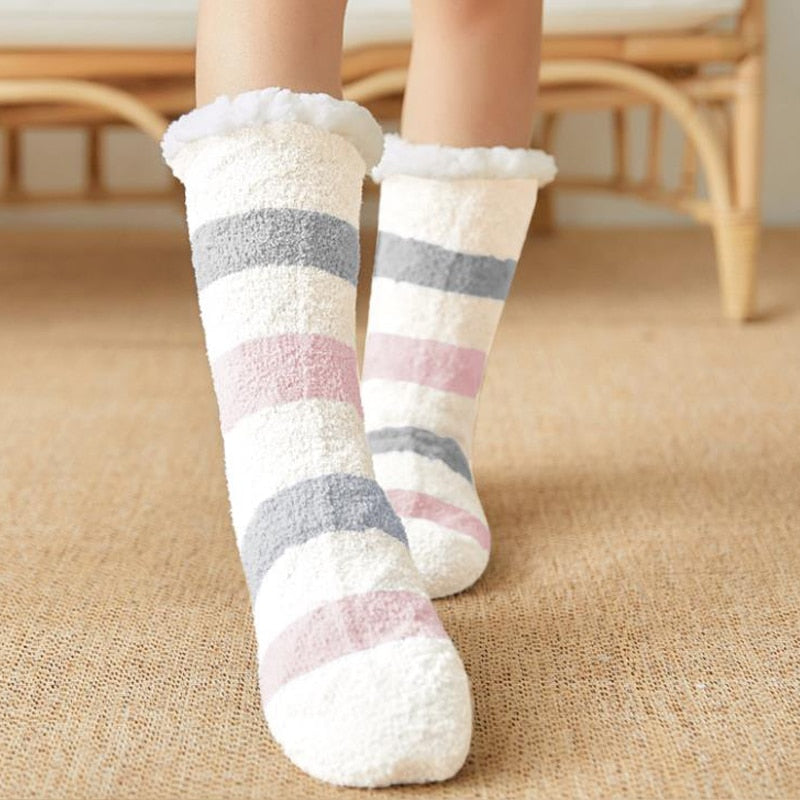 Calcetines de invierno afelpados antideslizantes - Arctic