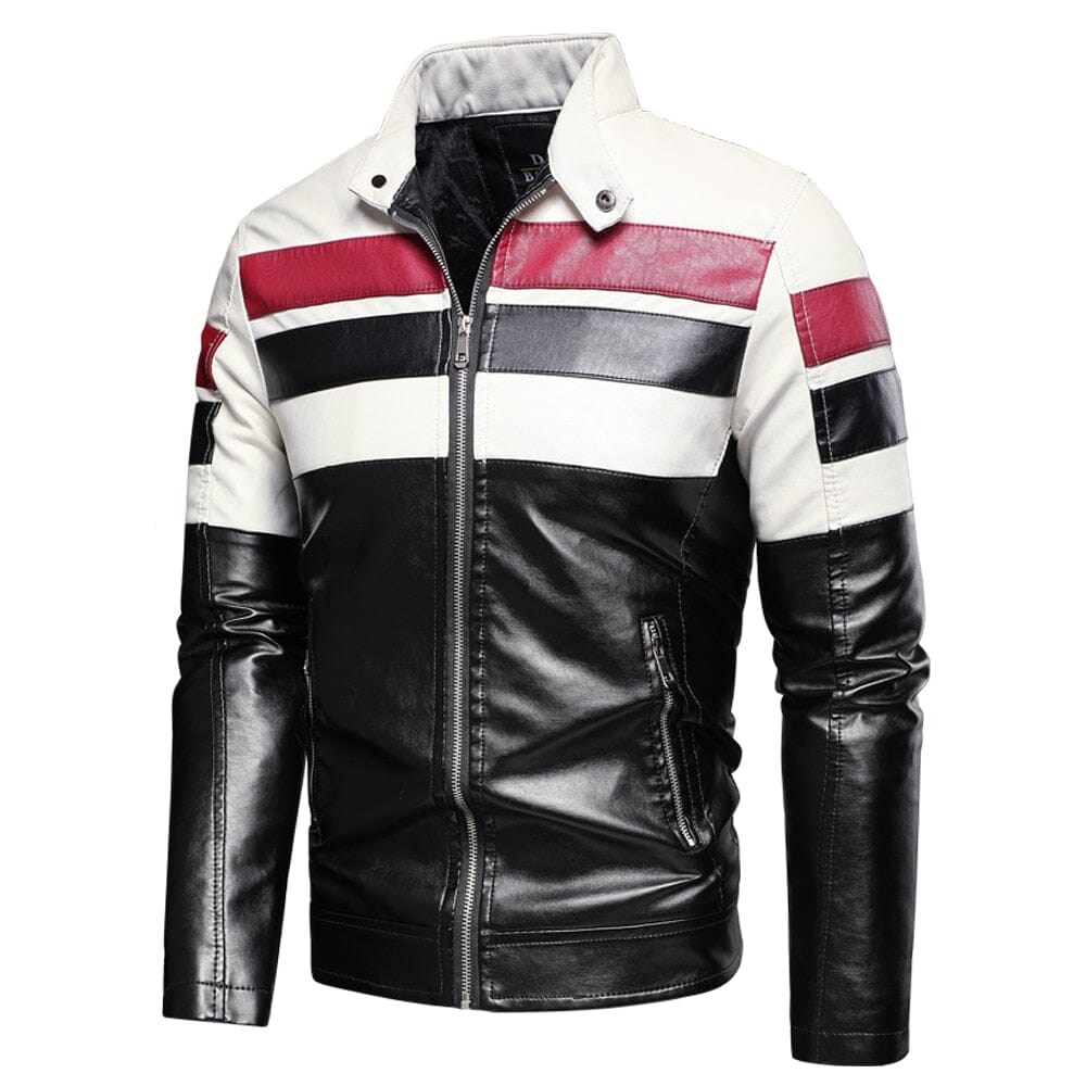 Chaqueta de cuero vintage motorista