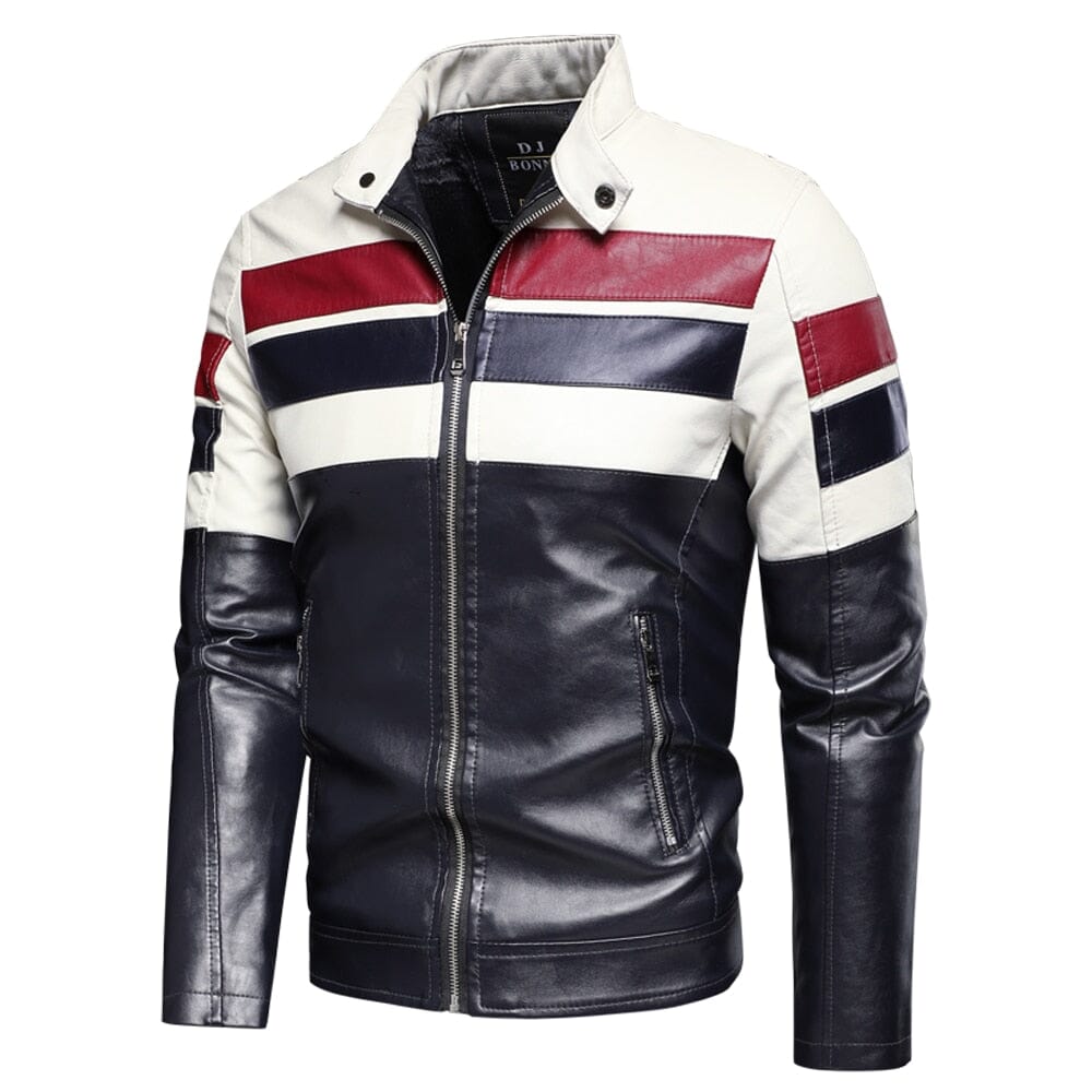 Chaqueta de cuero vintage motorista