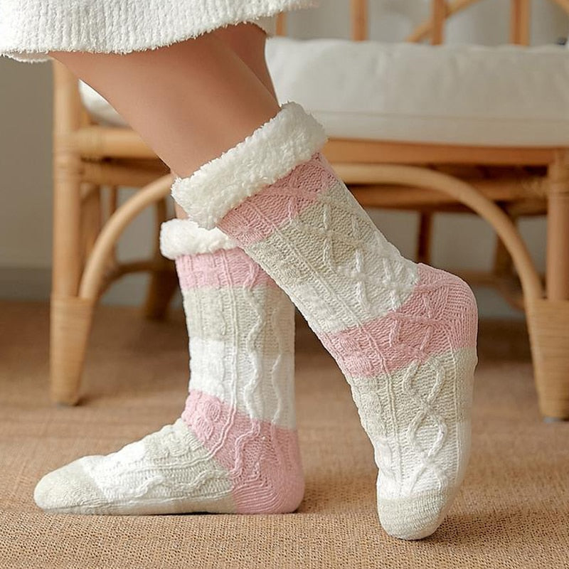 Calcetines de invierno afelpados antideslizantes - Arctic