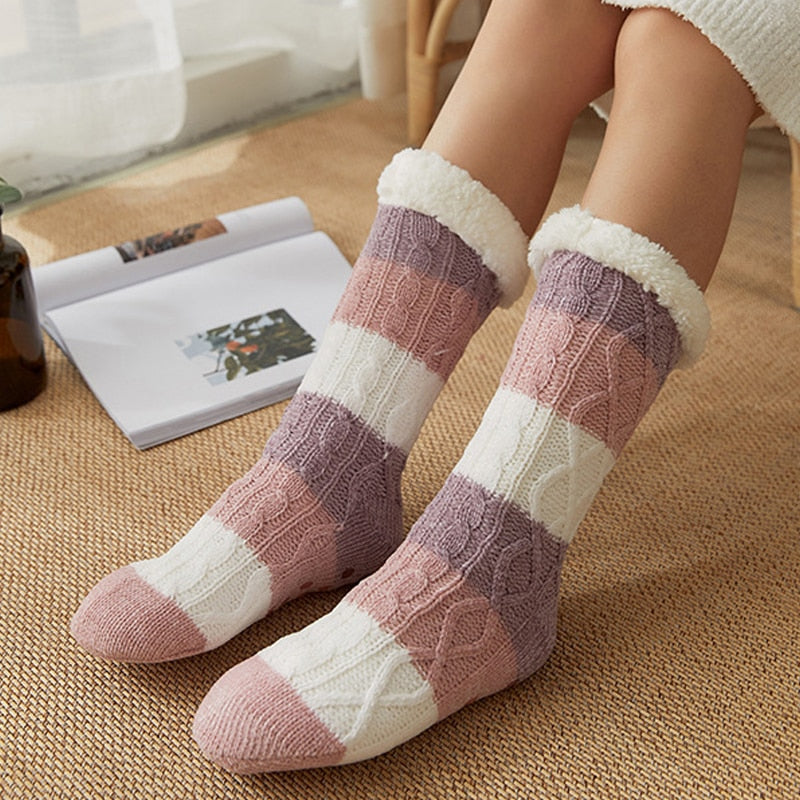 Calcetines de invierno afelpados antideslizantes - Arctic