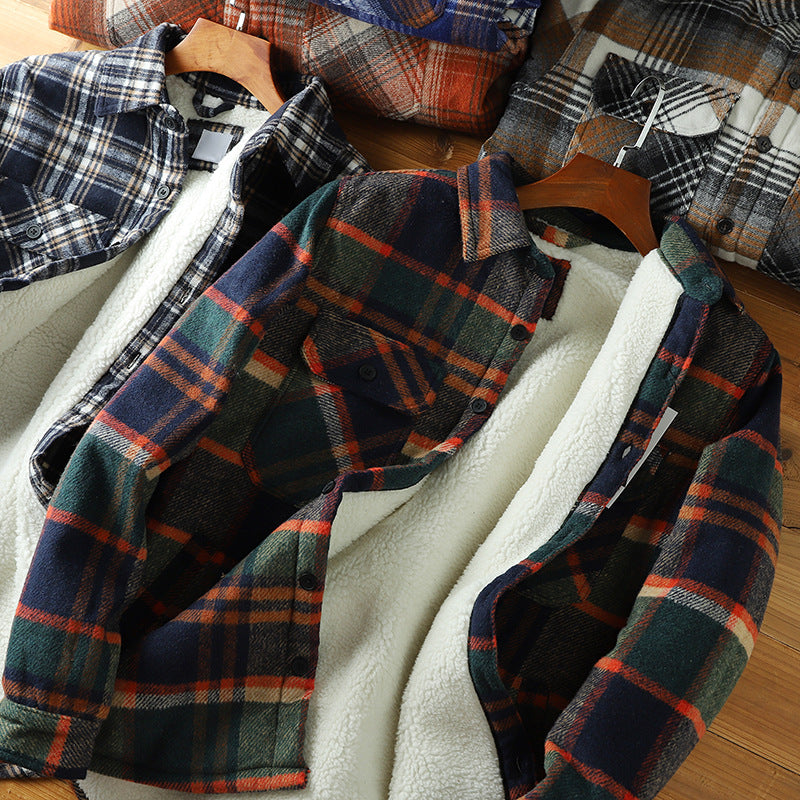 Chaqueta de franela con sherpa Outlander