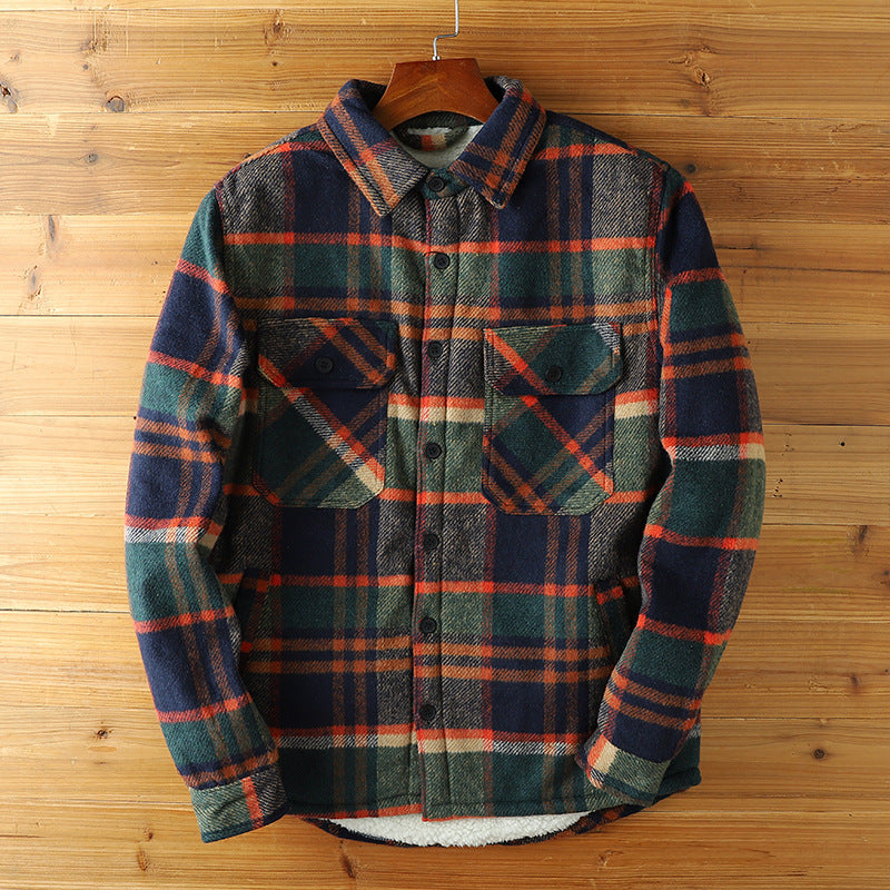 Chaqueta de franela con sherpa Outlander