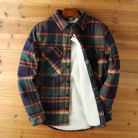 Chaqueta de franela con sherpa Outlander
