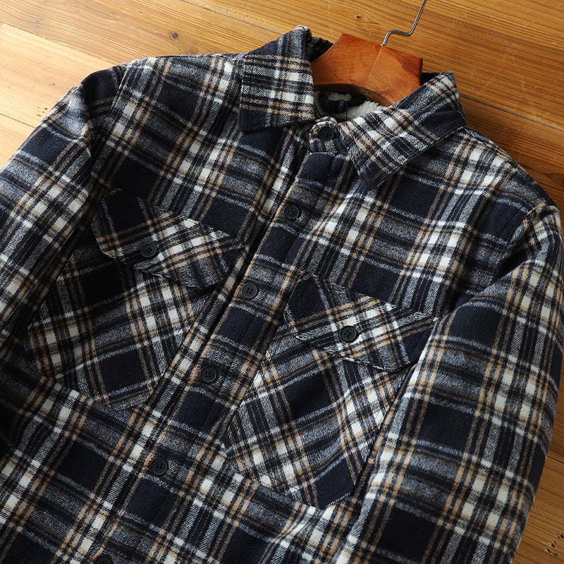 Chaqueta de franela con sherpa Outlander