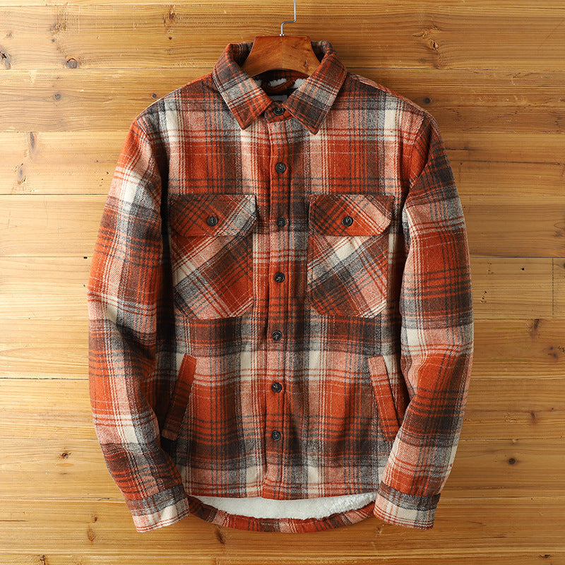 Chaqueta de franela con sherpa Outlander