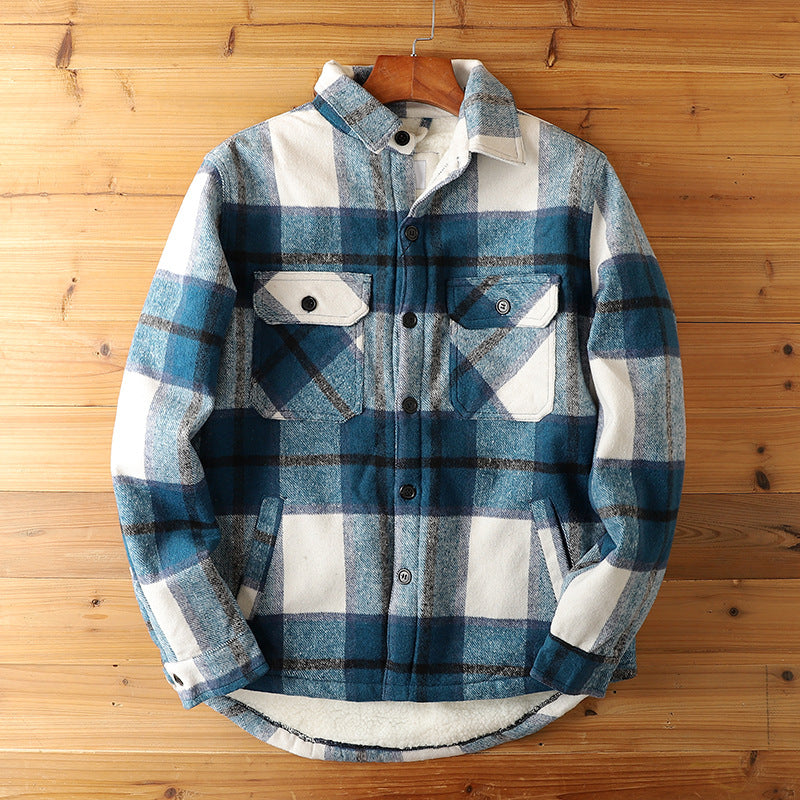 Chaqueta de franela con sherpa Outlander