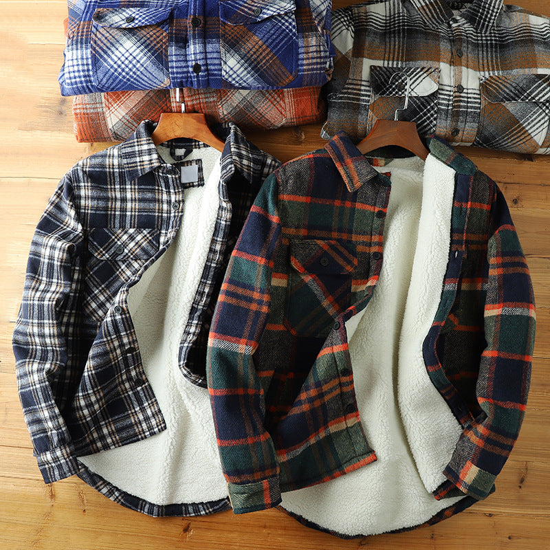 Chaqueta de franela con sherpa Outlander