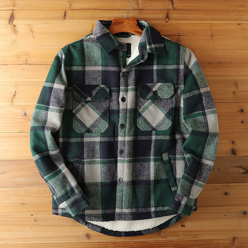 Chaqueta de franela con sherpa Outlander
