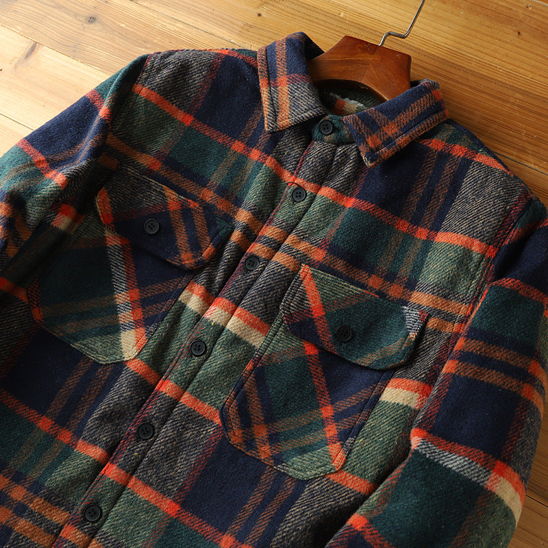 Chaqueta de franela con sherpa Outlander