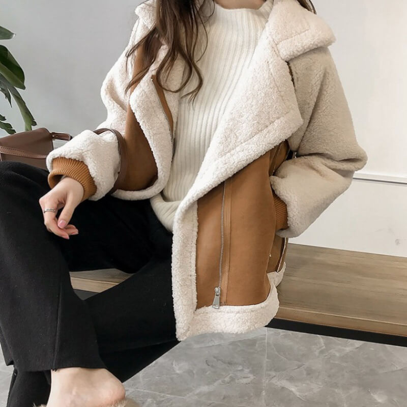 Chaqueta de ante para mujer Coralie