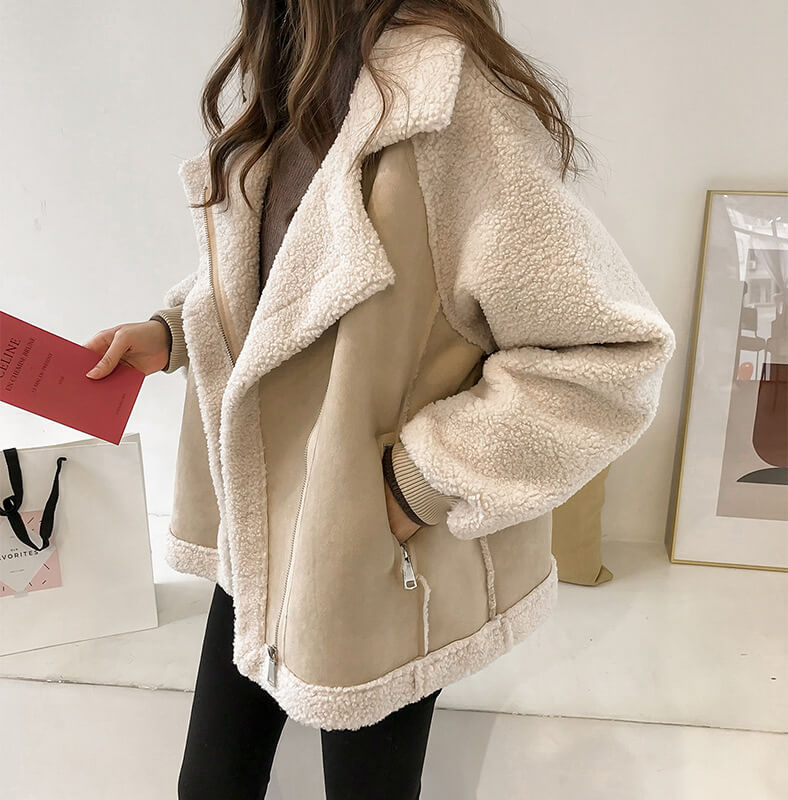 Chaqueta de ante para mujer Coralie