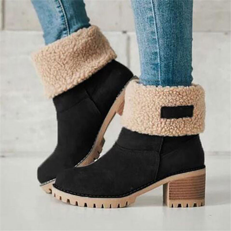 Bota de invierno forrada de lana