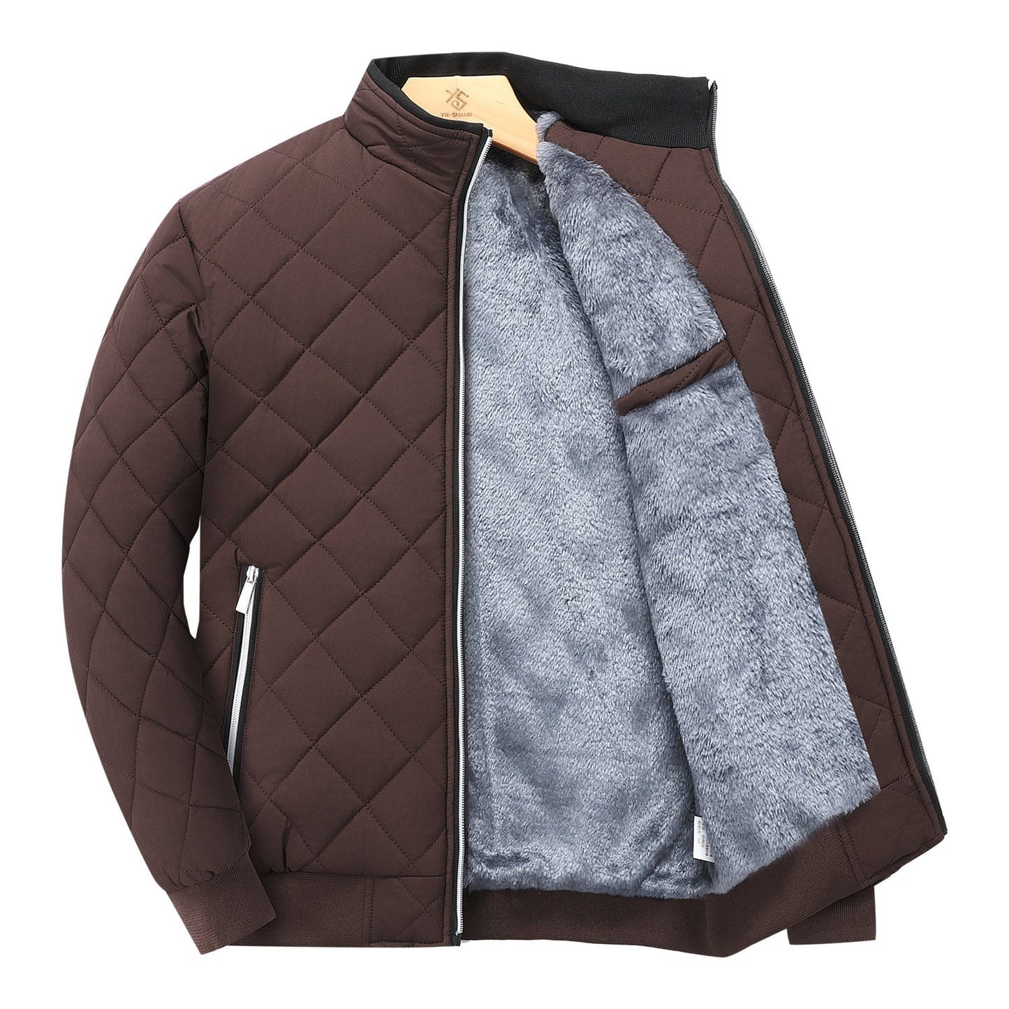 Chaqueta térmica polar forrada premium para hombre