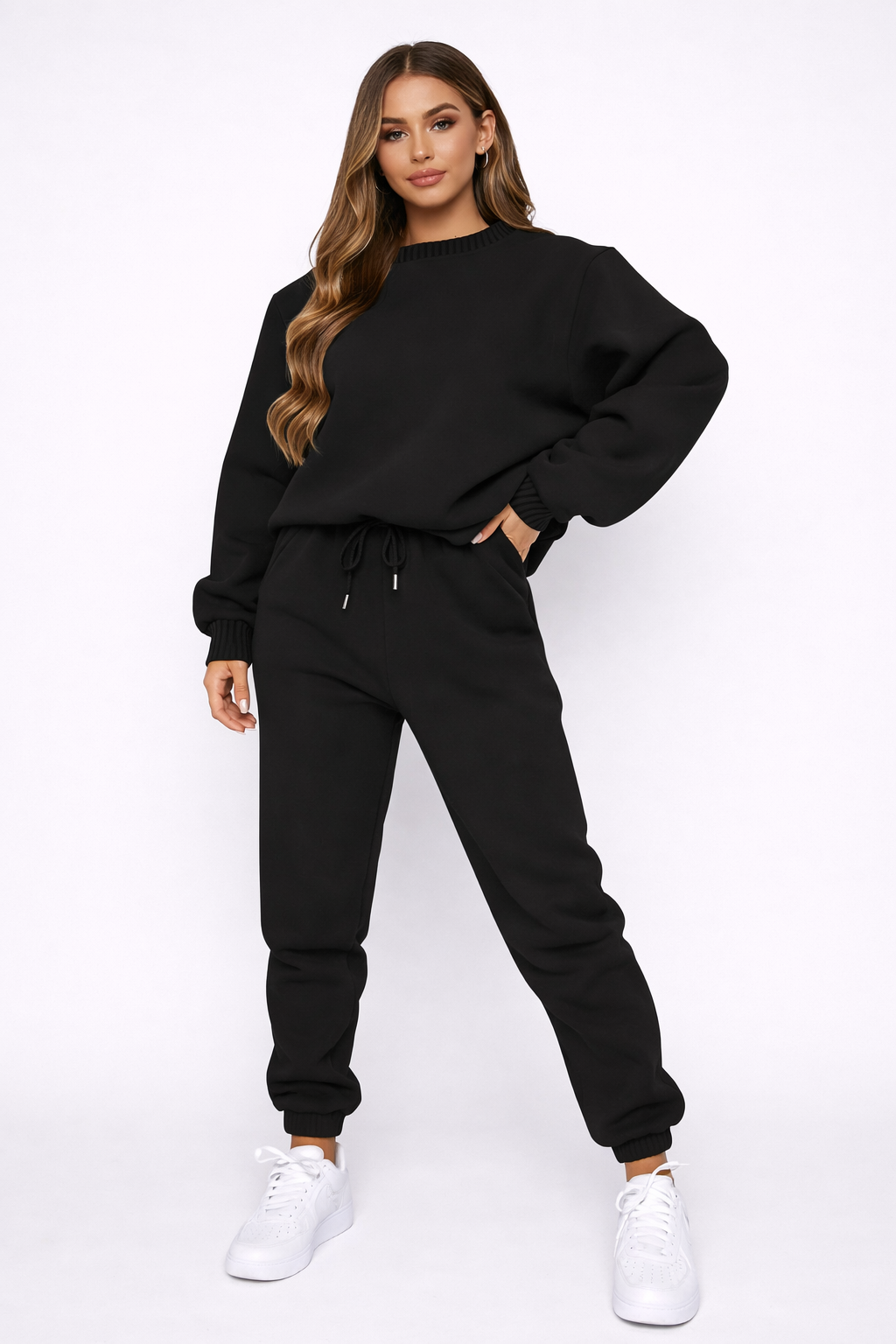 Conjunto de Sudadera y Pantalón para Mujer de Corte Cómodo