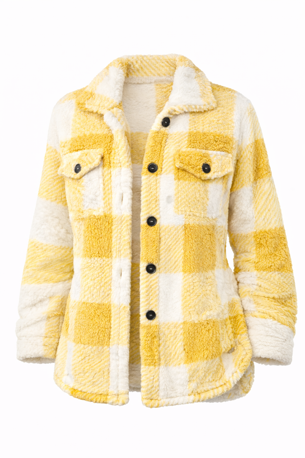 Chaqueta Teddy a Cuadros para Mujer