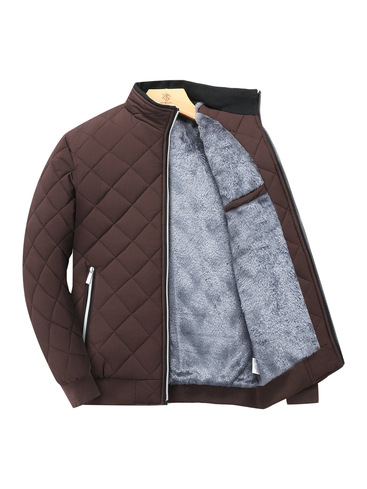 Chaqueta térmica polar forrada premium para hombre