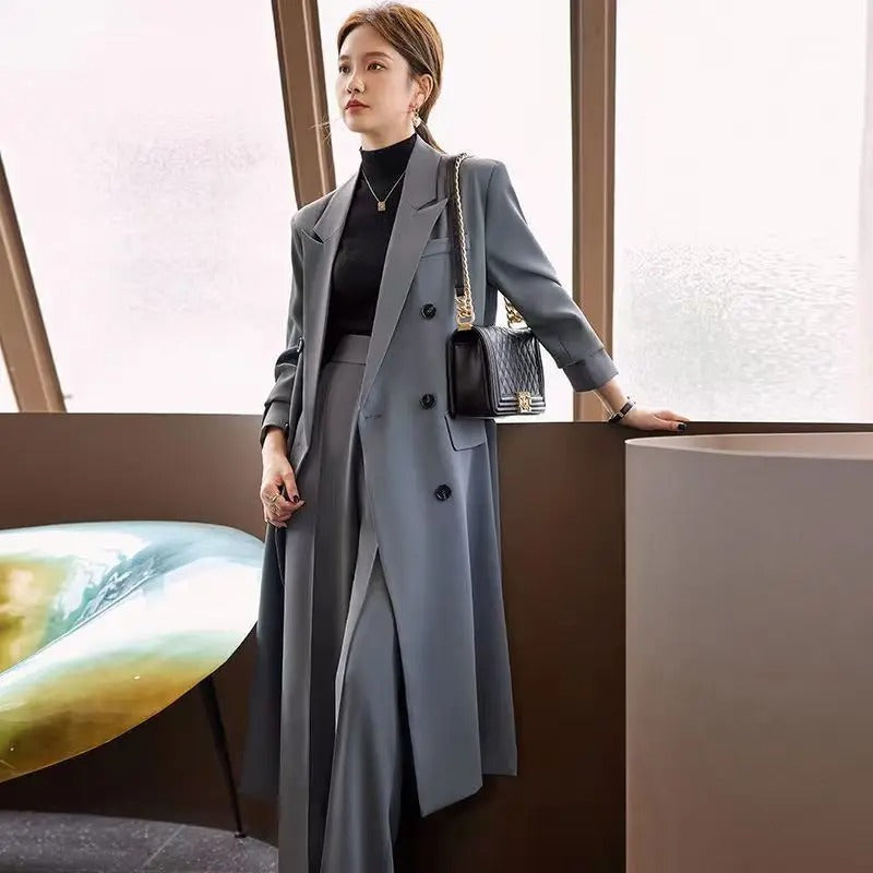 Abrigo largo de mujer elegante