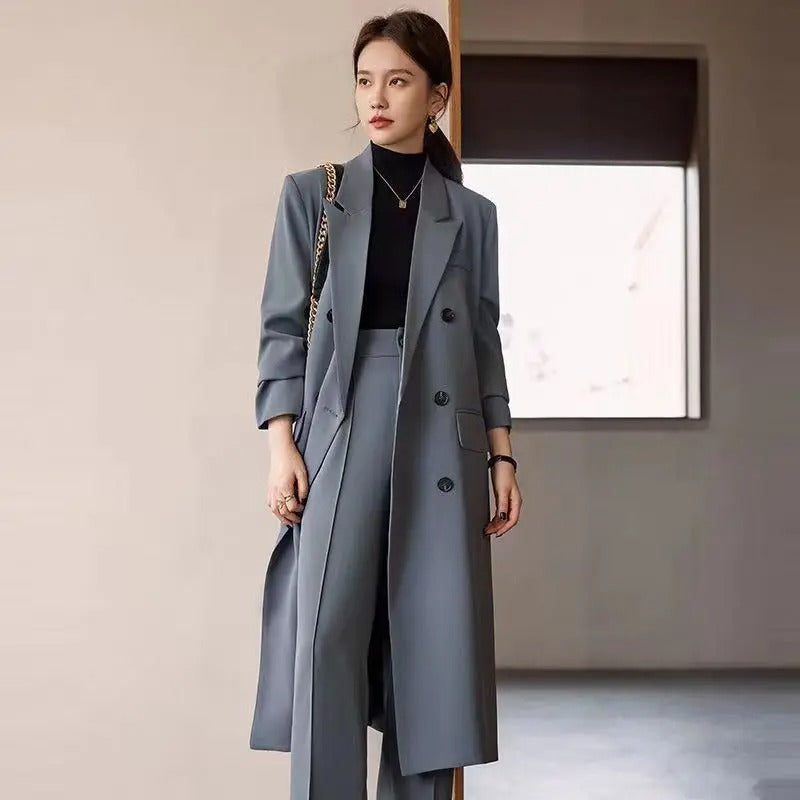 Abrigo largo de mujer elegante