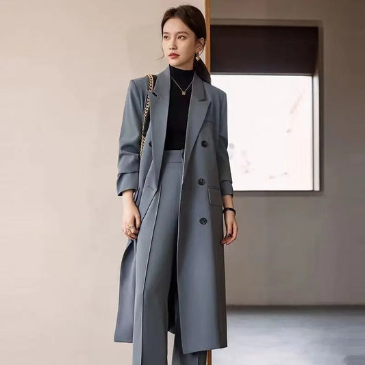 Abrigo largo de mujer elegante