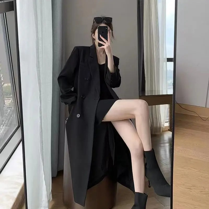 Abrigo largo de mujer elegante