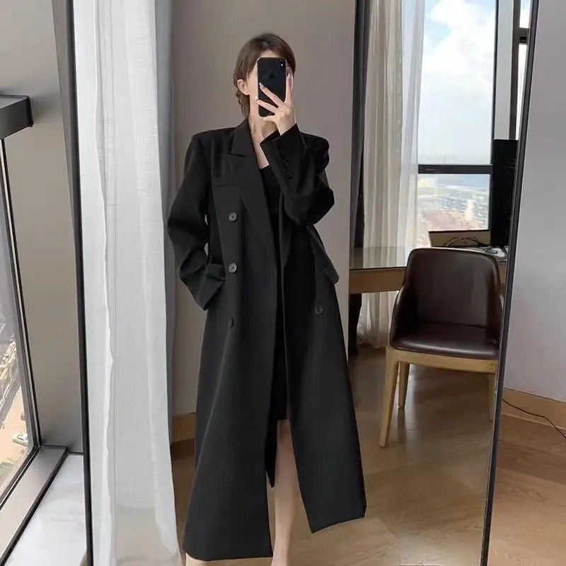 Abrigo largo de mujer elegante